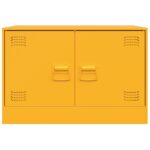 Meuble TV jaune moutarde 67x39x44 cm acier – Image 4
