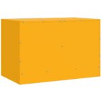 Meuble TV jaune moutarde 67x39x44 cm acier – Image 7