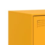 Meuble TV jaune moutarde 67x39x44 cm acier – Image 8