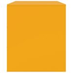Meubles TV 2 pcs jaune moutarde 67x39x44 cm acier – Image 6