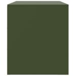 Meuble TV vert olive 67x39x44 cm acier – Image 6