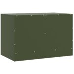 Meubles TV 2 pcs vert olive 67x39x44 cm acier – Image 7