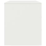 Meuble TV blanc 67x39x44 cm acier – Image 6