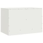 Meuble TV blanc 67x39x44 cm acier – Image 7