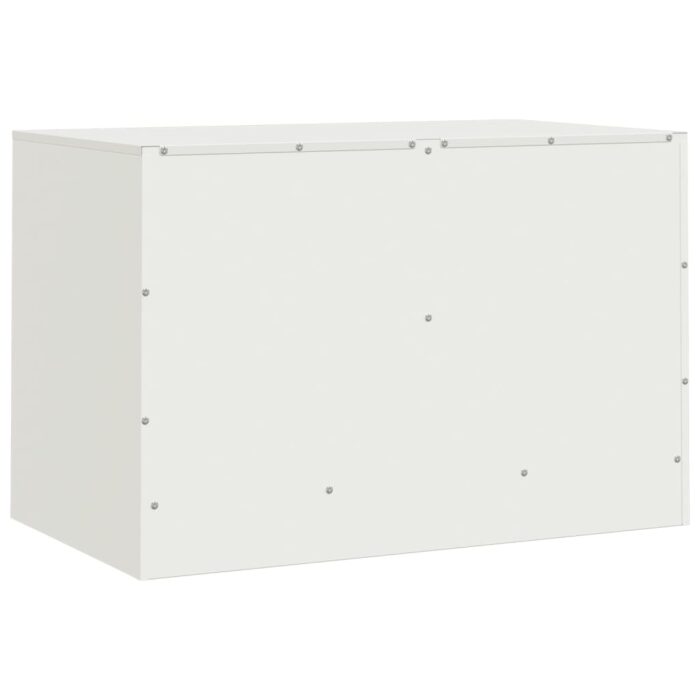 Meuble TV blanc 67x39x44 cm acier – Image 7