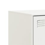 Meuble TV blanc 67x39x44 cm acier – Image 8