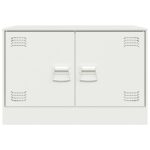 Meubles TV 2 pcs blanc 67x39x44 cm acier – Image 4