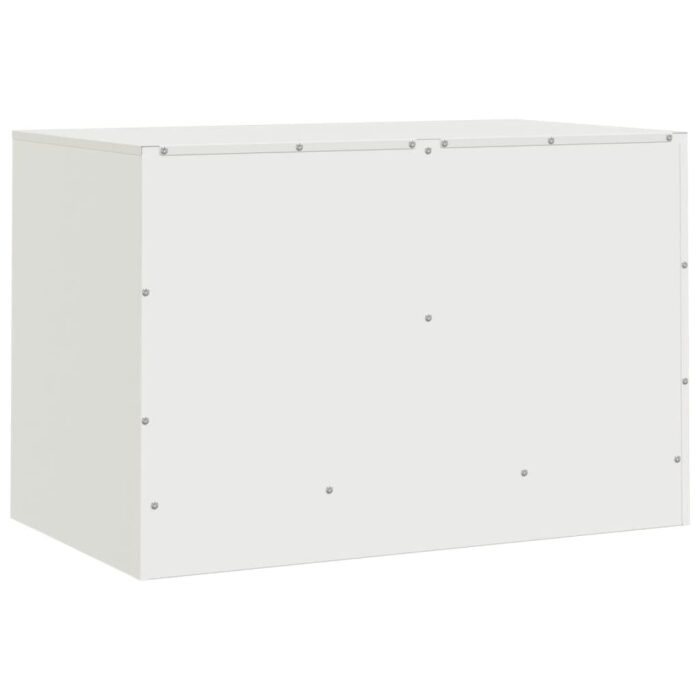 Meubles TV 2 pcs blanc 67x39x44 cm acier – Image 7