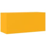 Meuble TV jaune moutarde 99x39x44 cm acier – Image 7