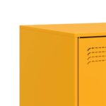 Meuble TV jaune moutarde 99x39x44 cm acier – Image 9