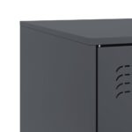 Meuble TV anthracite 99x39x44 cm acier – Image 8