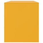 Meuble TV jaune moutarde 99x39x44 cm acier – Image 7