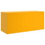 Meuble TV jaune moutarde 99x39x44 cm acier – Image 8