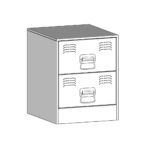 Meuble TV noir 67x39x44 cm acier – Image 11