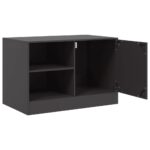 Meuble TV noir 67x39x44 cm acier – Image 5