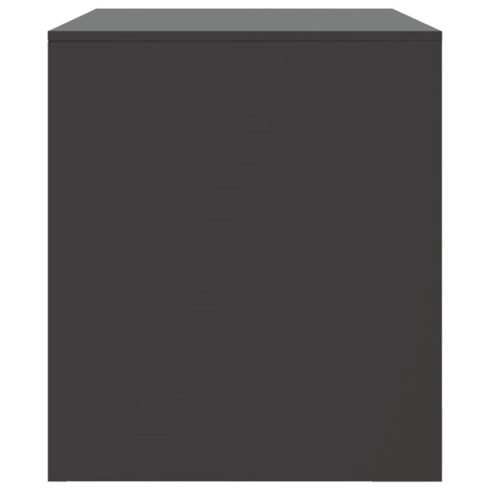Meuble TV noir 67x39x44 cm acier – Image 6