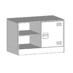 Meubles TV 2 pcs noir 67x39x44 cm acier – Image 11