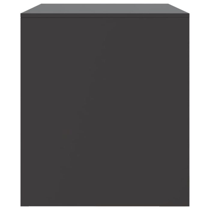 Meubles TV 2 pcs noir 67x39x44 cm acier – Image 6