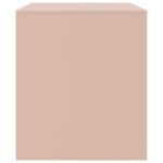 Meuble TV rose 67x39x44 cm acier – Image 6