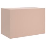 Meuble TV rose 67x39x44 cm acier – Image 7
