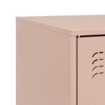Meuble TV rose 67x39x44 cm acier – Image 9