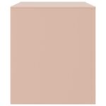 Meubles TV 2 pcs rose 67x39x44 cm acier – Image 6