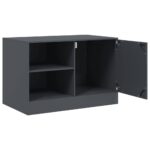 Meuble TV anthracite 67x39x44 cm acier – Image 5