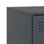 Meubles TV 2 pcs anthracite 67x39x44 cm acier – Image 9