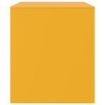 Meuble TV jaune moutarde 67x39x44 cm acier – Image 6