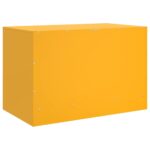 Meuble TV jaune moutarde 67x39x44 cm acier – Image 7