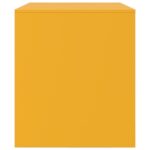 Meubles TV 2 pcs jaune moutarde 67x39x44 cm acier – Image 6