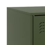 Meubles TV 2 pcs vert olive 67x39x44 cm acier – Image 9