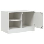 Meuble TV blanc 67x39x44 cm acier – Image 5