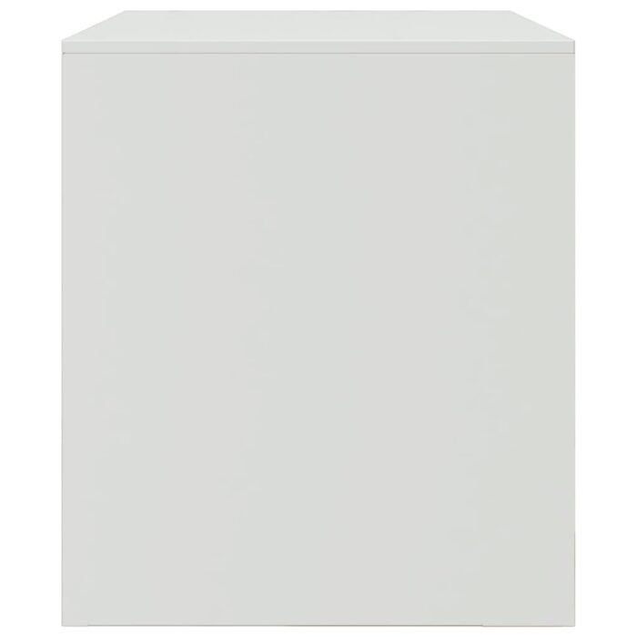 Meuble TV blanc 67x39x44 cm acier – Image 6