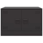 Table basse noir 67x50x44 cm acier – Image 4