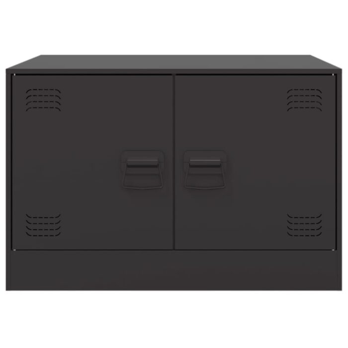 Table basse noir 67x50x44 cm acier – Image 4