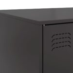 Table basse noir 67x50x44 cm acier – Image 8