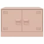 Table basse rose 67x50x44 cm acier – Image 4