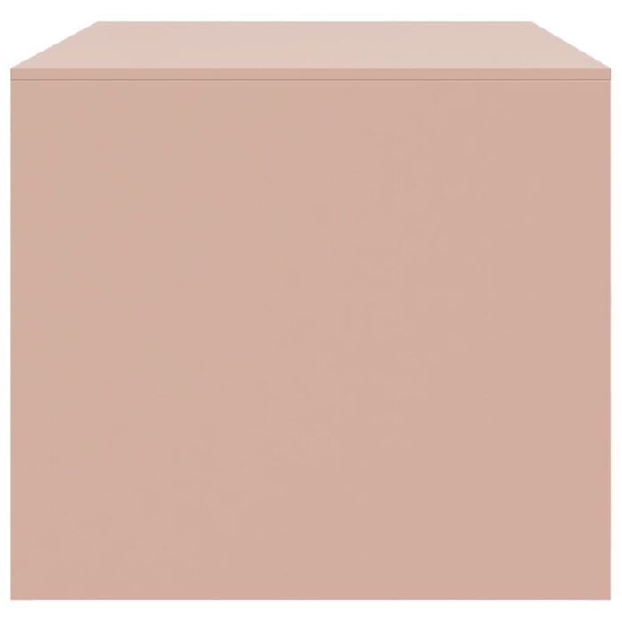 Table basse rose 67x50x44 cm acier – Image 6