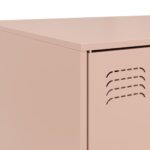 Table basse rose 67x50x44 cm acier – Image 8