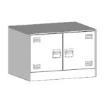 Table basse Jaune moutarde 67x50x44 cm acier – Image 11