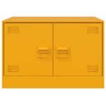 Table basse Jaune moutarde 67x50x44 cm acier – Image 4