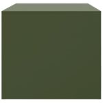 Table basse vert olive 67x50x44 cm acier – Image 6