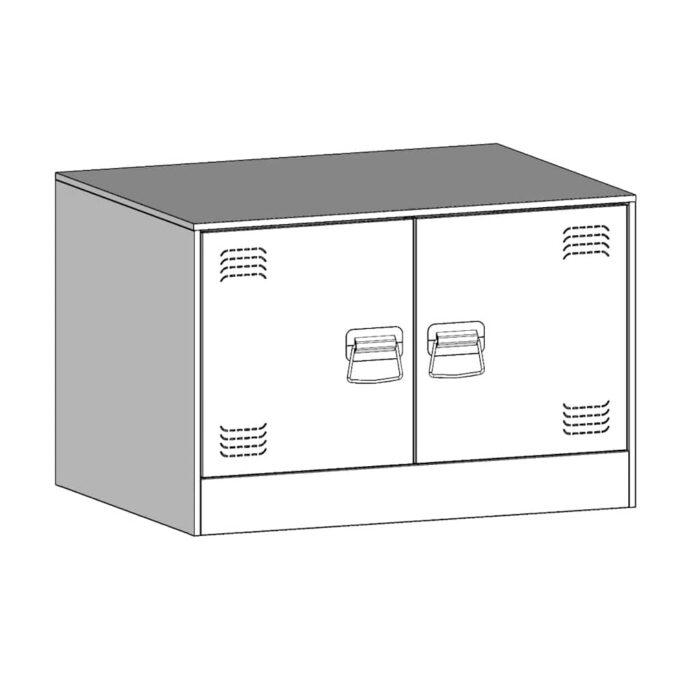Table basse blanc 67x50x44 cm acier – Image 11