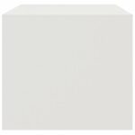 Table basse blanc 67x50x44 cm acier – Image 6