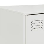 Table basse blanc 67x50x44 cm acier – Image 8