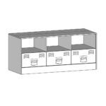 Meuble TV rose 99x39x44 cm acier – Image 11