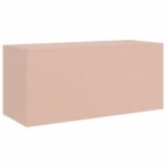 Meuble TV rose 99x39x44 cm acier – Image 7