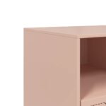 Meuble TV rose 99x39x44 cm acier – Image 8