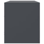 Meuble TV anthracite 99x39x44 cm acier – Image 6